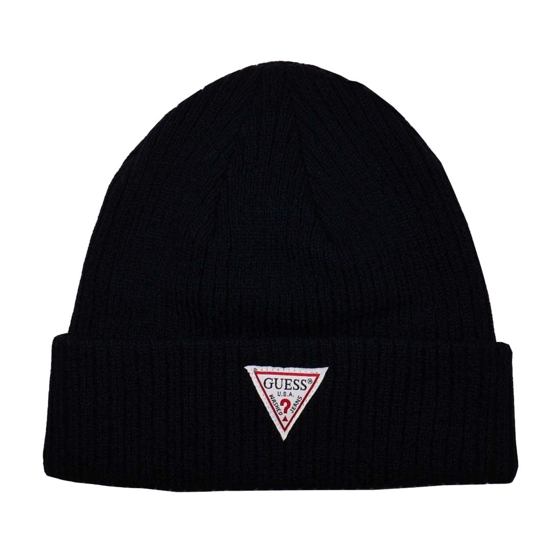 Amazon.co.jp: ゲス ニット帽 アクリル100％ GUESS AI4A8858DS-NVY